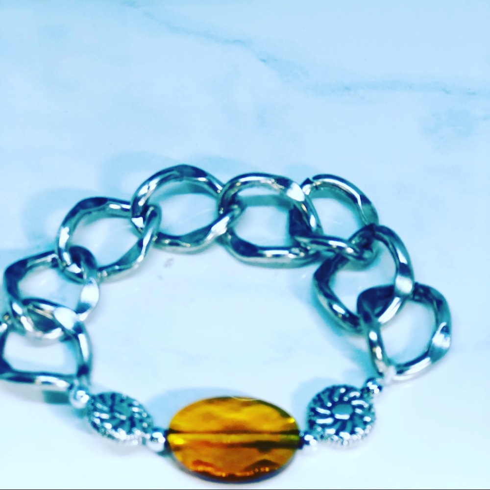 Swarovski Crystal Bracelet Topaz